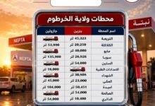 موقف كميات الوقود في محطات نبته للبترول بالخرطوم